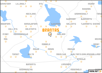 map of Brantås