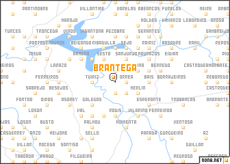 map of Brántega