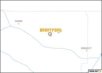map of Brantford
