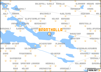 map of Branthälla