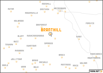 map of Brant Hill