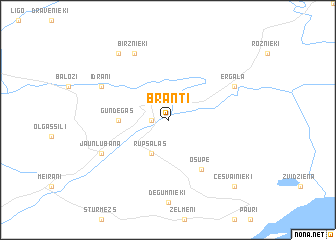 map of Branti