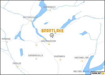 map of Brant Lake