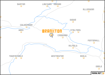 map of Branxton