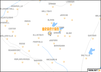 map of Branyan