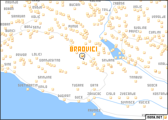 map of Braovići