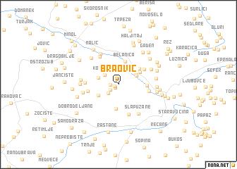 map of Braović