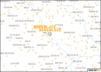 map of Brasaljce