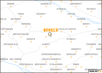 map of Braşca