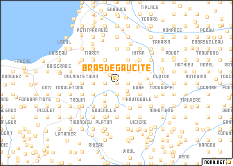 map of Bras de Gaucite