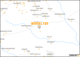 map of Braselton
