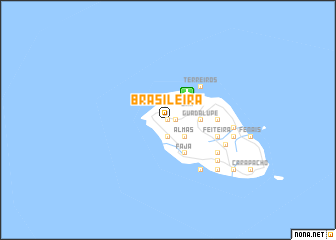 map of Brasileira