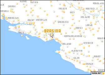 map of Brašina