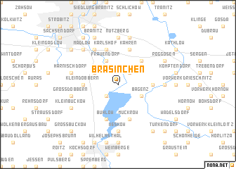 map of Bräsinchen