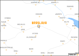 map of Braslava