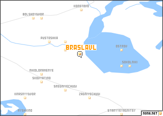 map of Braslavl\