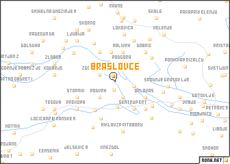 map of Braslovče