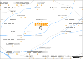 map of Brassac