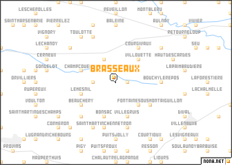 map of Brasseaux