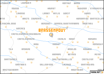 map of Brassempouy
