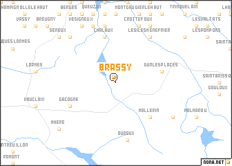 map of Brassy