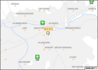 map of Brás