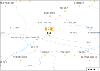 map of Bras