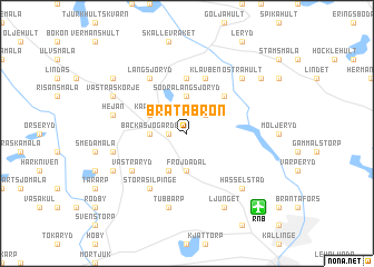 map of Bråtabron