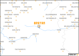 map of Bratan