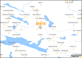 map of Bråta