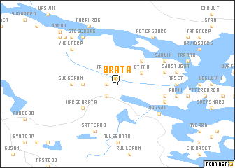 map of Bråta