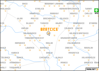 map of Bratčice