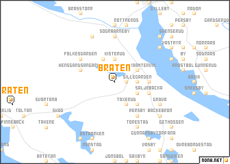 map of Bråten