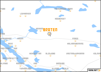 map of Bråten