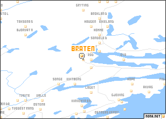 map of Bråten