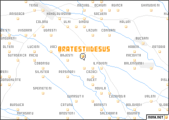 map of Brăteştii de Sus