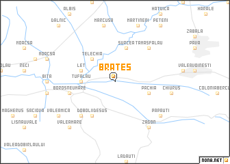 map of Brateş