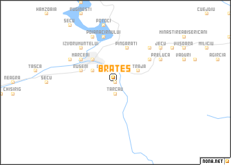 map of Brateş