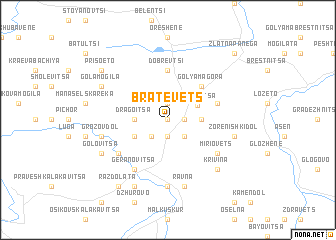 map of Bratevets