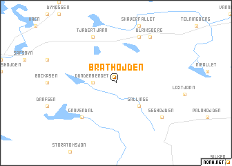 map of Bråthöjden