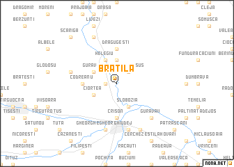 map of Brătila