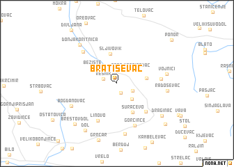 map of Bratiševac