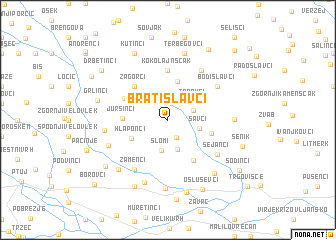 map of Bratislavci