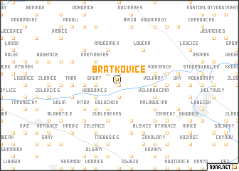 map of Bratkovice