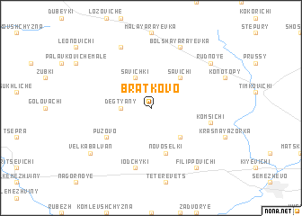 map of Bratkovo