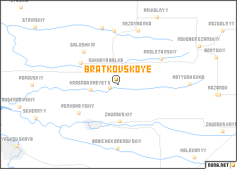 map of Bratkovskoye