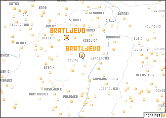 map of Bratljevo