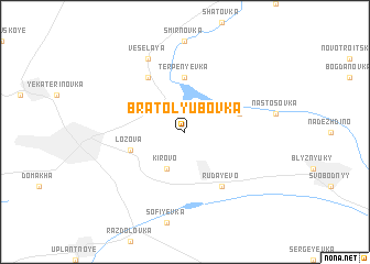 map of Bratolyubovka