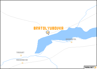 map of Bratolyubovka