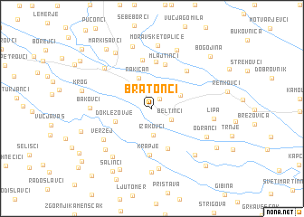 map of Bratonci